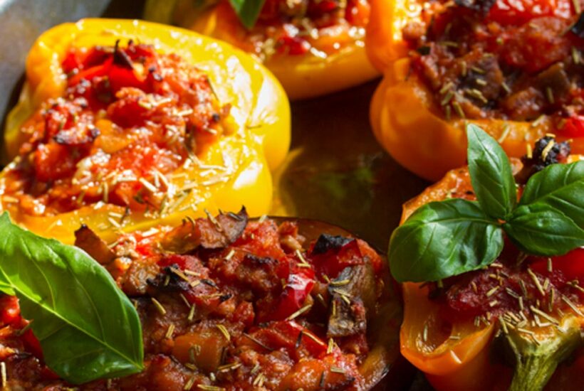 Veal Stuffed Bell Peppers