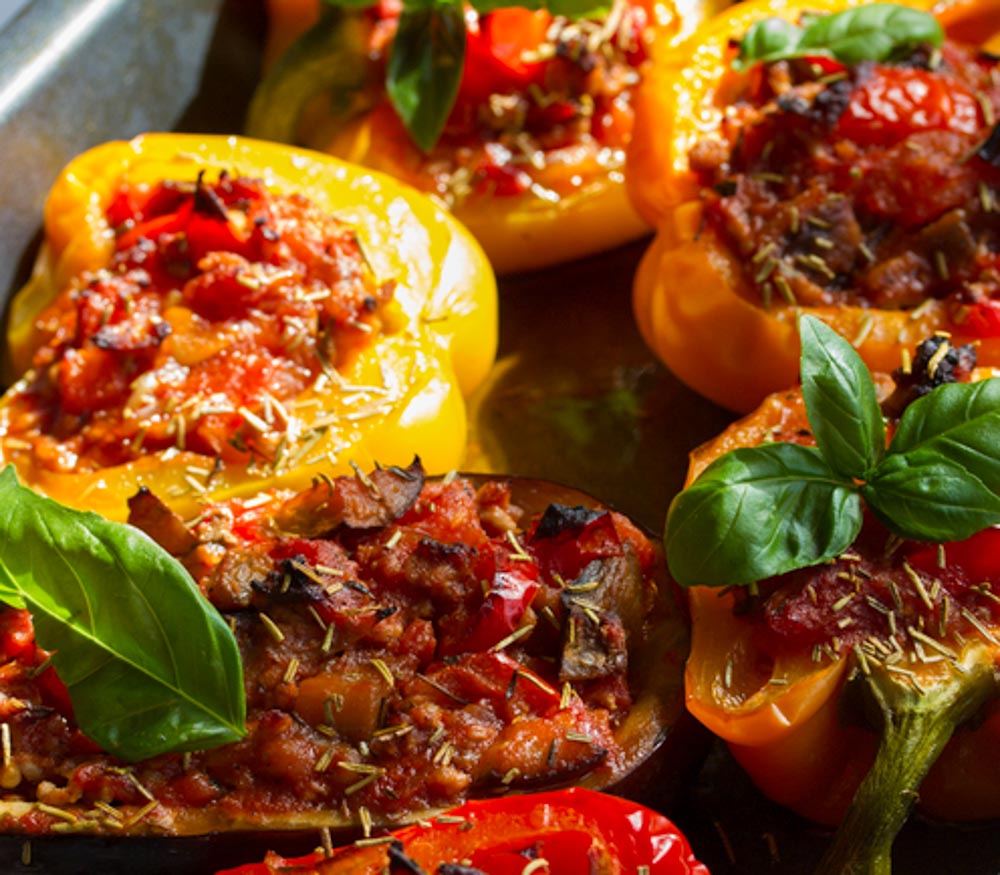 Veal Stuffed Bell Peppers