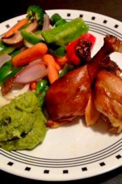 Greek Chicken and Homemade Guacamole