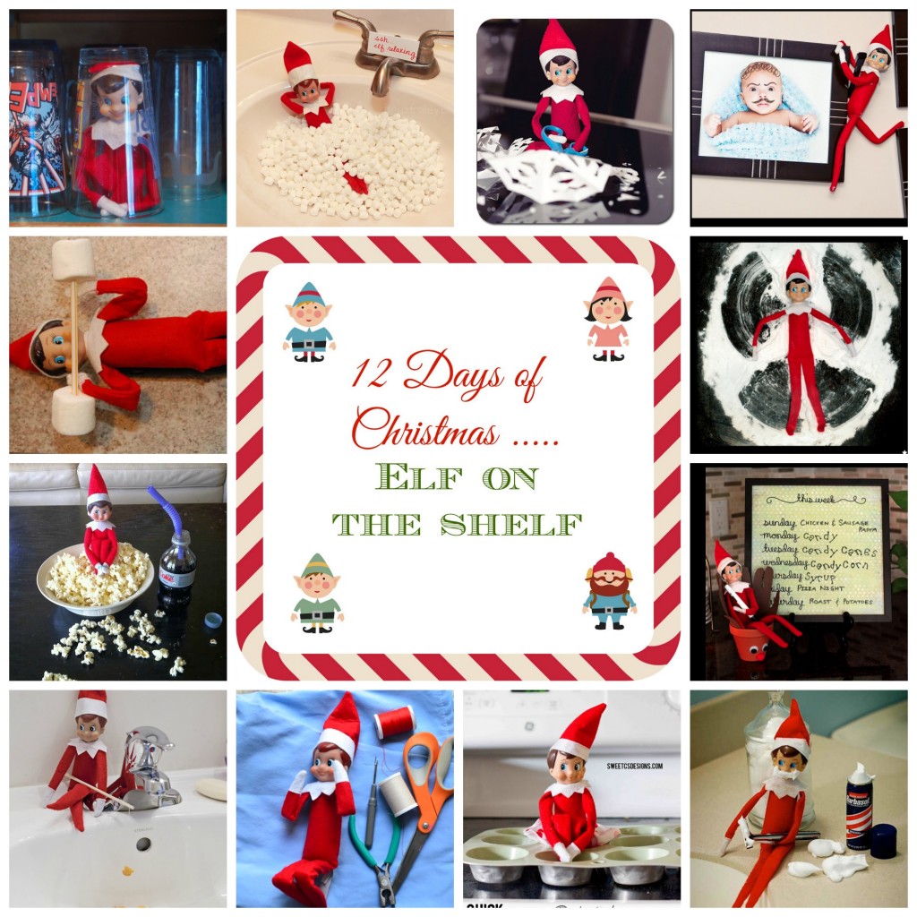 12 Days of Christmas - Elf on the Shelf Ideas
