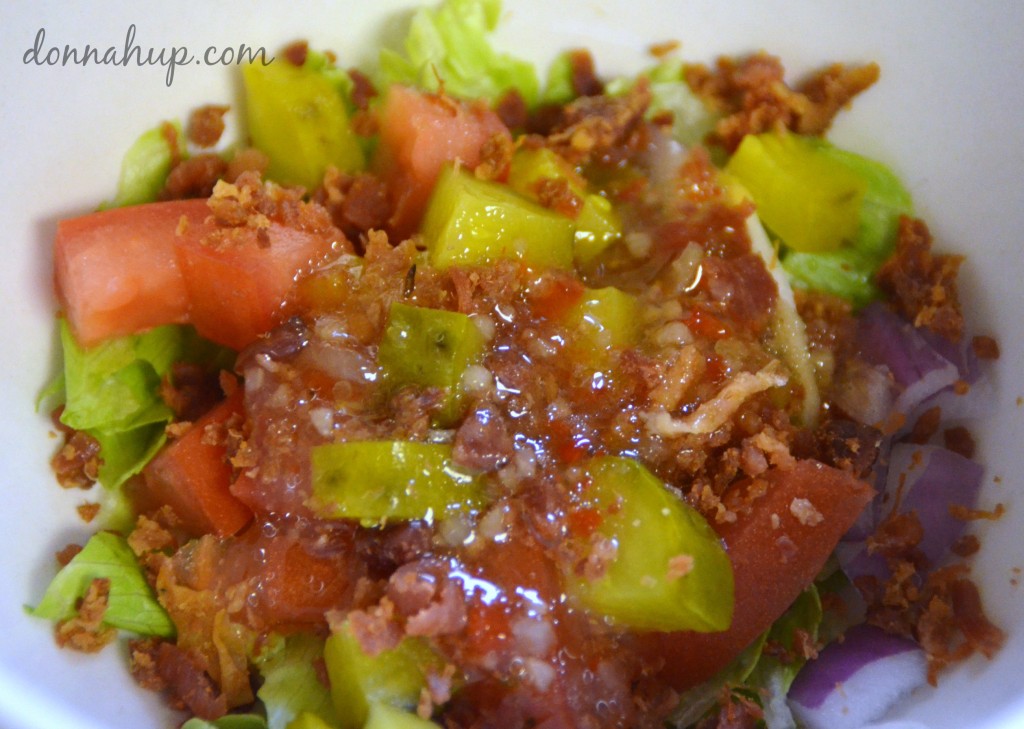 Everything Burger Bowl with Italian Dressing #Recipe #FoodDeservesDelicious #shop #cbias donnahup