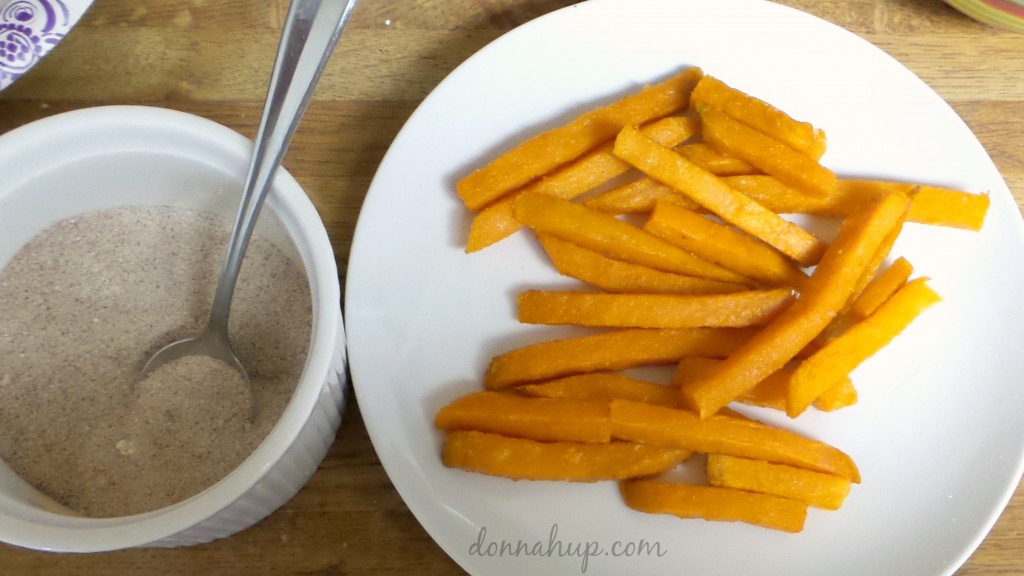 Sweet Potato Fries with a Vanilla Glaze