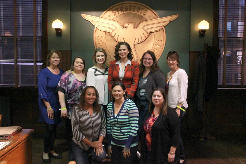 Hayley group photo_Team Steve Rogers Meeting Agent Carter and Spending Time on Set #AgentCarter #ABCTVEvent