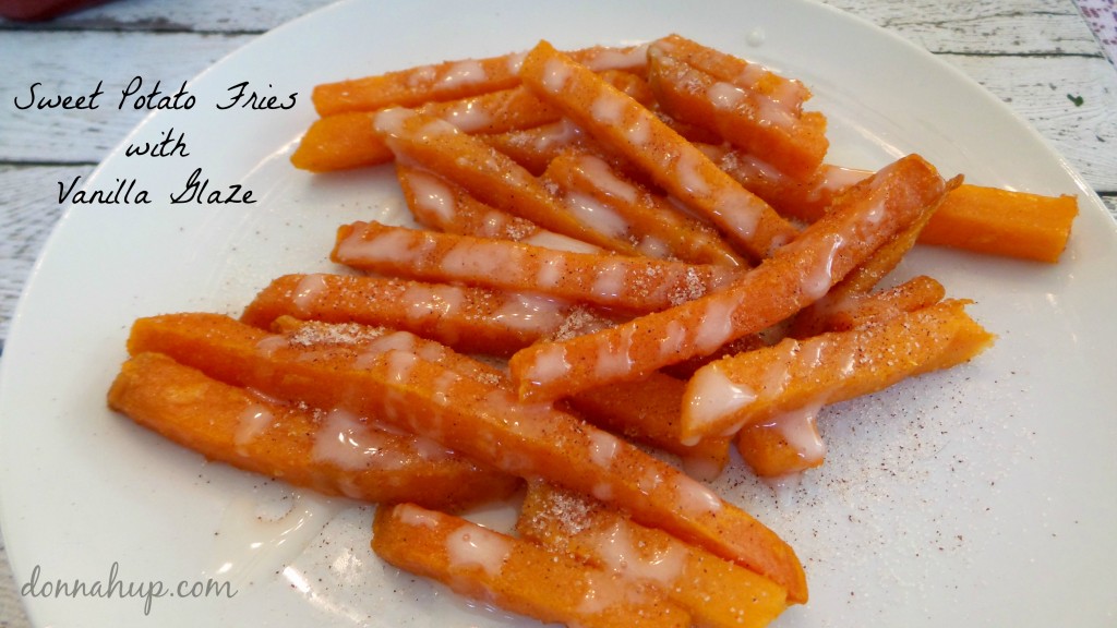 Sweet Potato Fries with a Vanilla Glaze