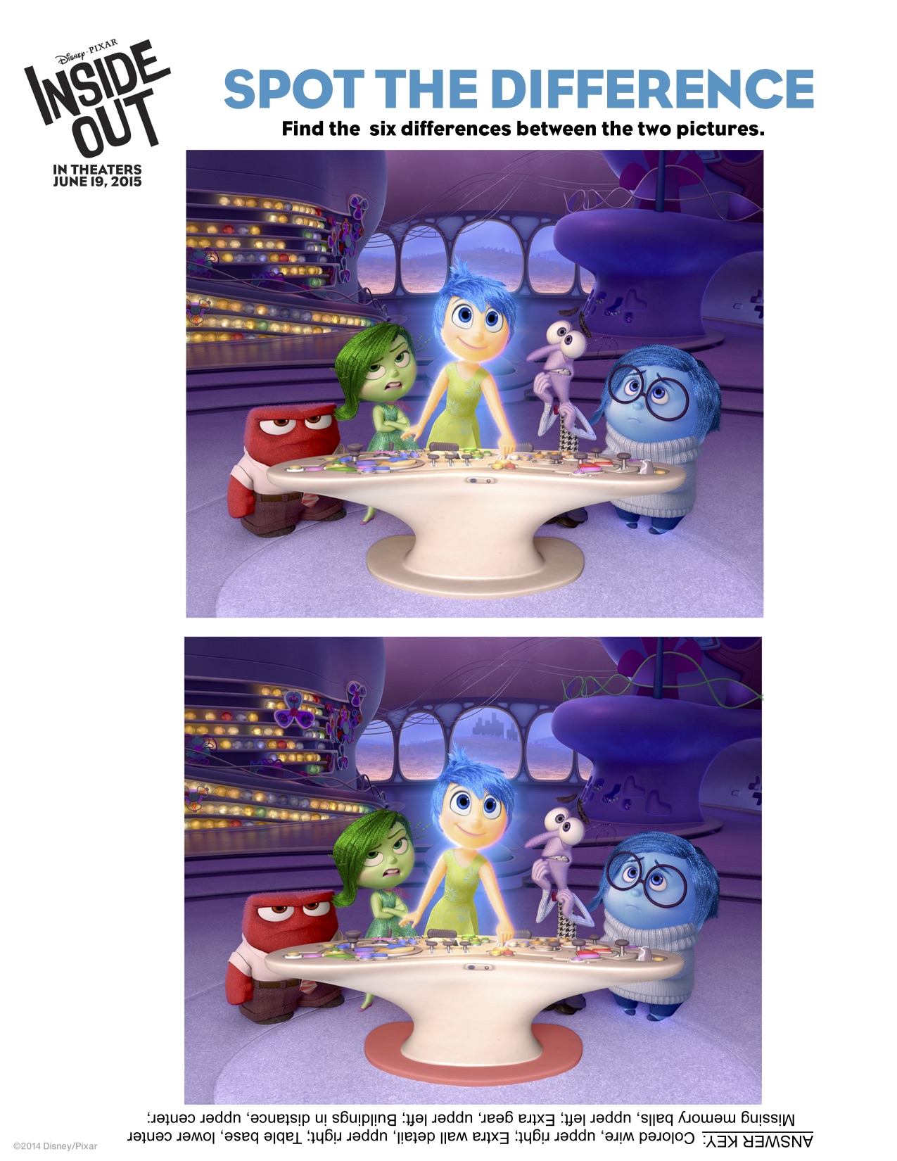 INSIDE OUT - Family Activity Sheets - donnahup.com