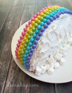 Easy Rainbow Cake #CakeMyDay