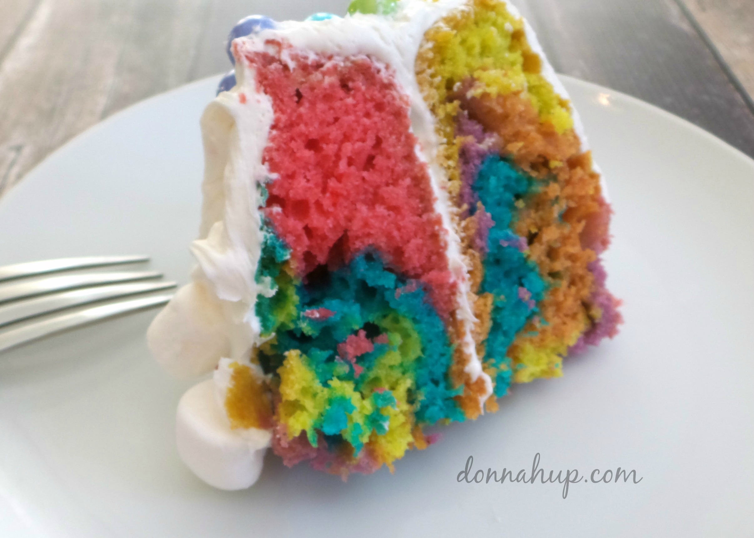 Easy Rainbow Cake #CakeMyDay