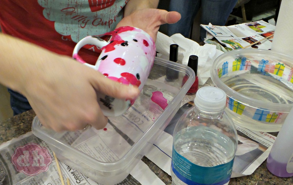 A Pinterest Party and DIY Marbleized Mugs 