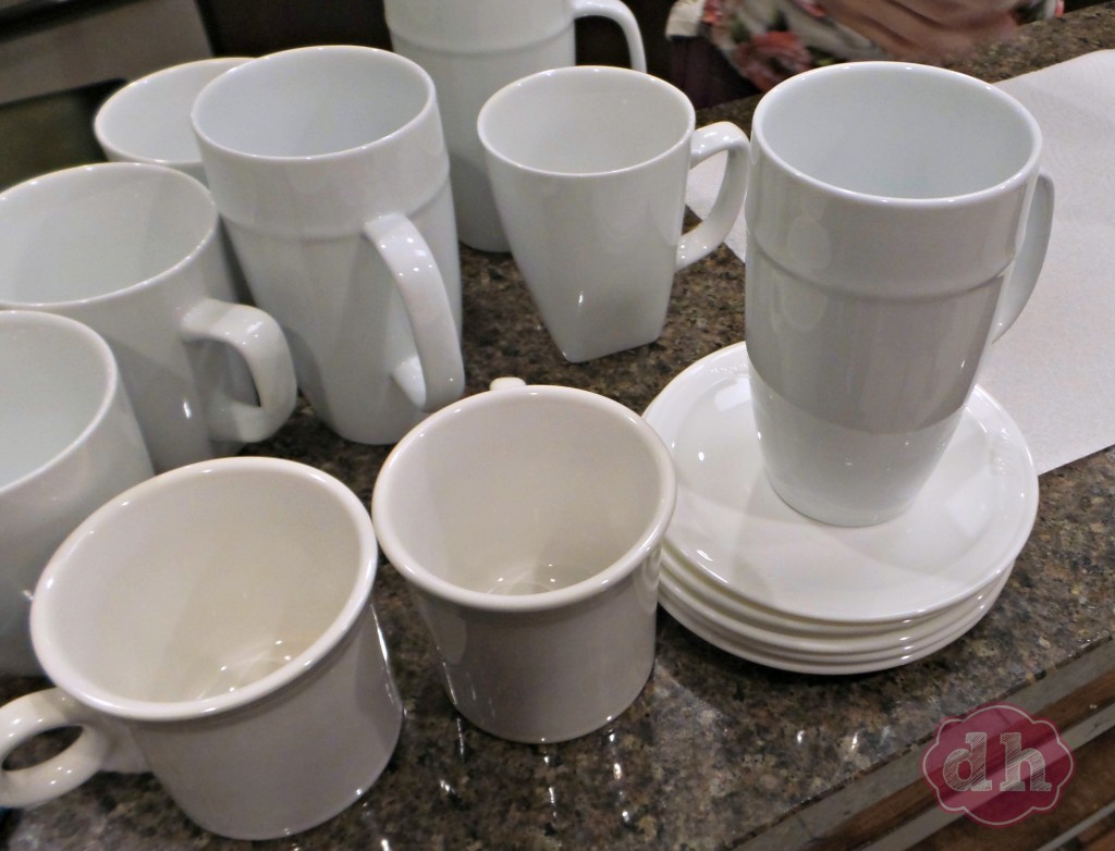 A Pinterest Party and DIY Marbleized Mugs 