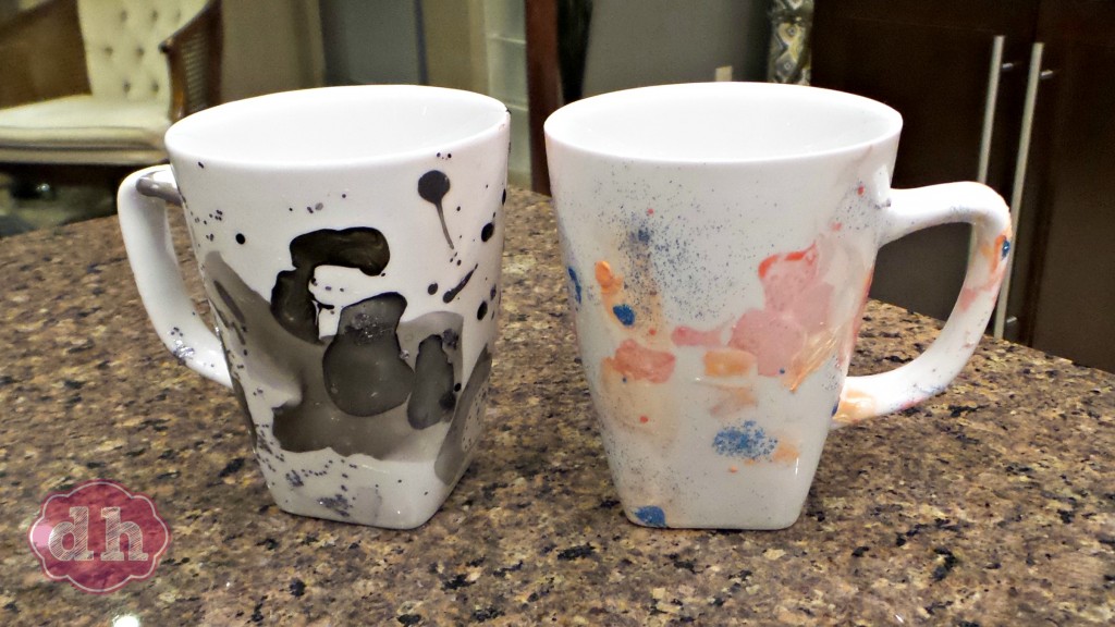 A Pinterest Party and DIY Marbleized Mugs 