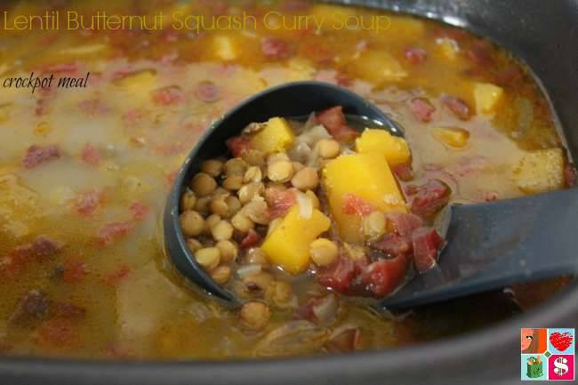 Lentil Butternut Squash Curry Soup