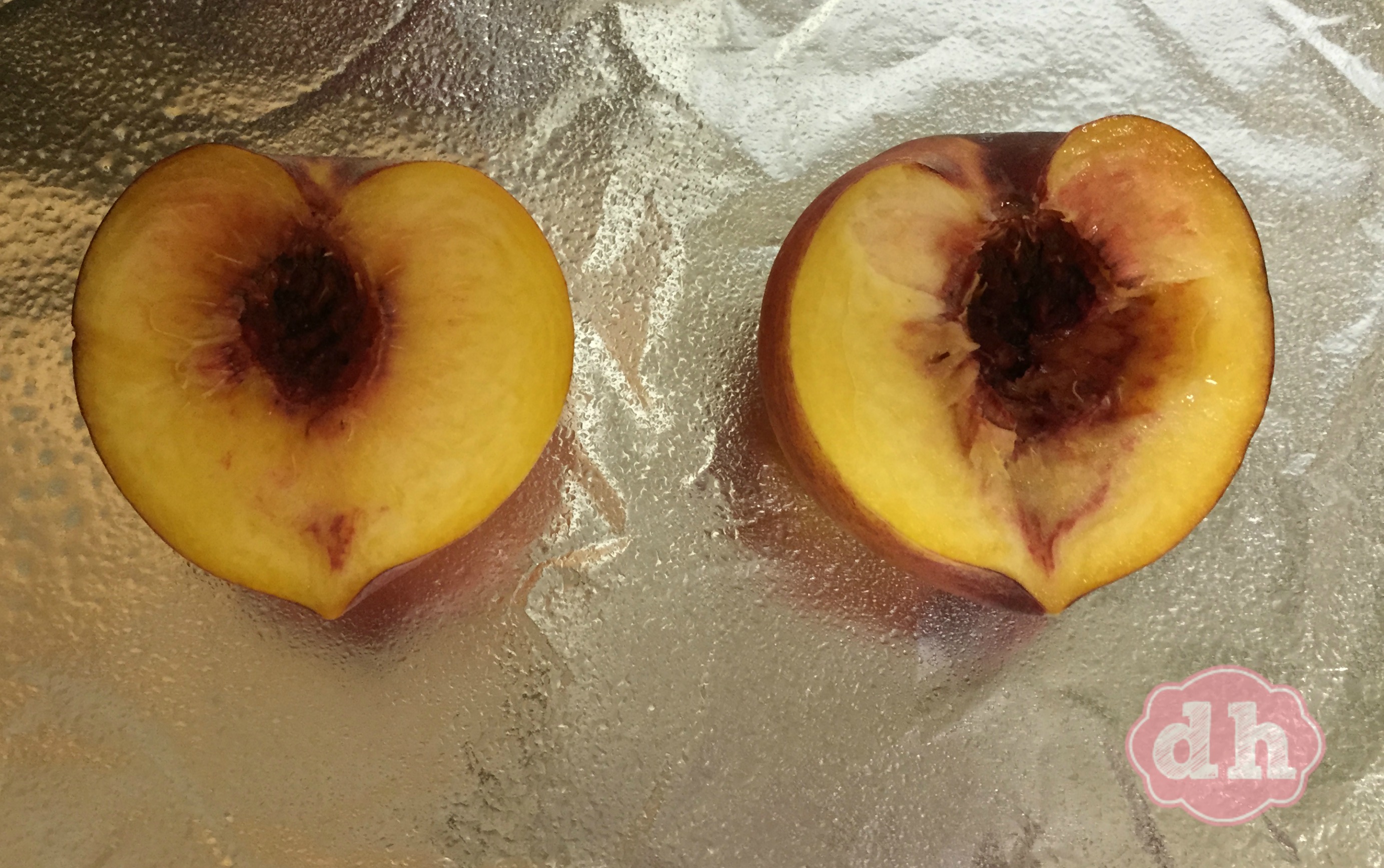 Honey Roasted Peaches with Goat Cheese