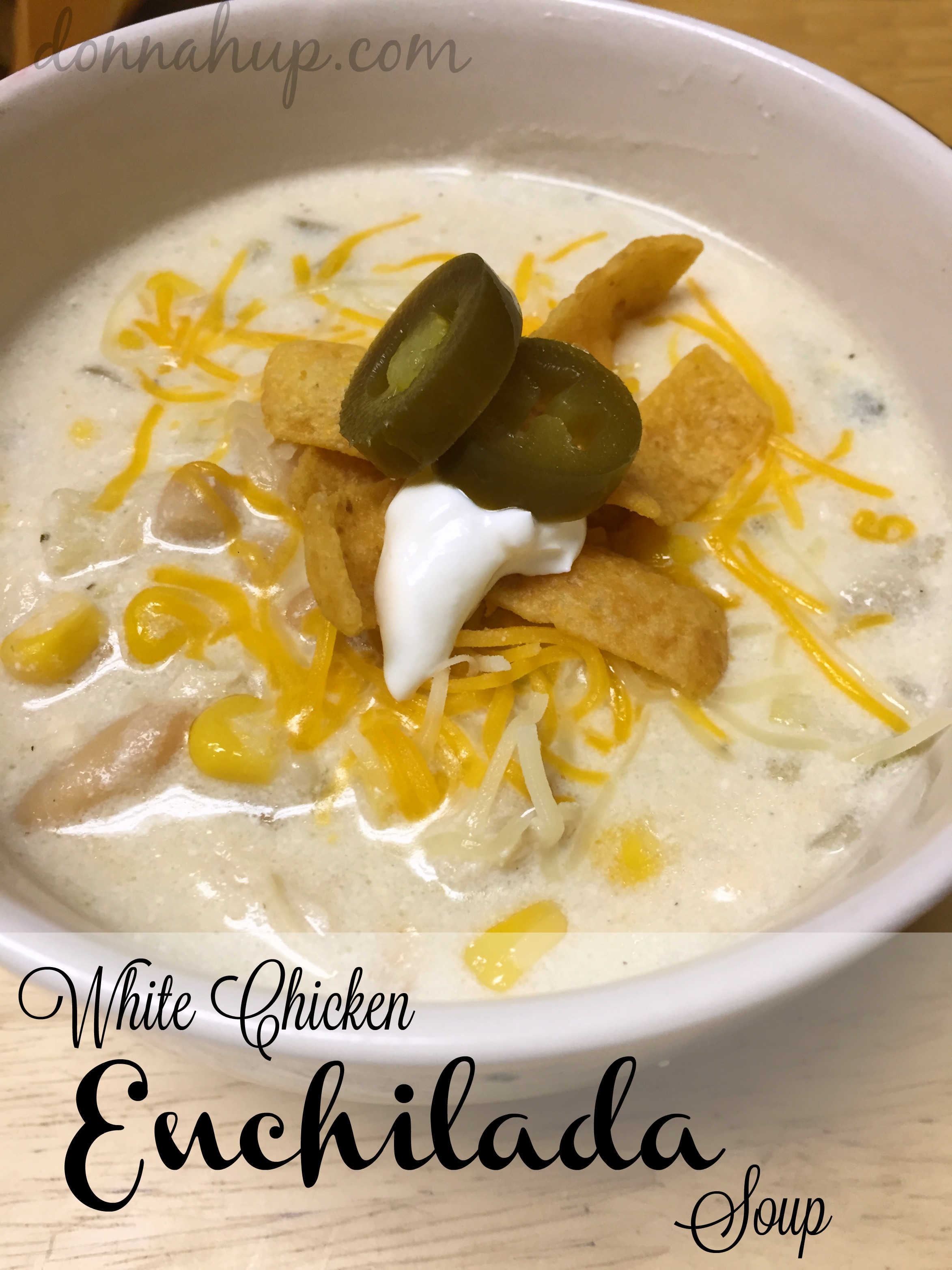 White Chicken Enchilada Soup