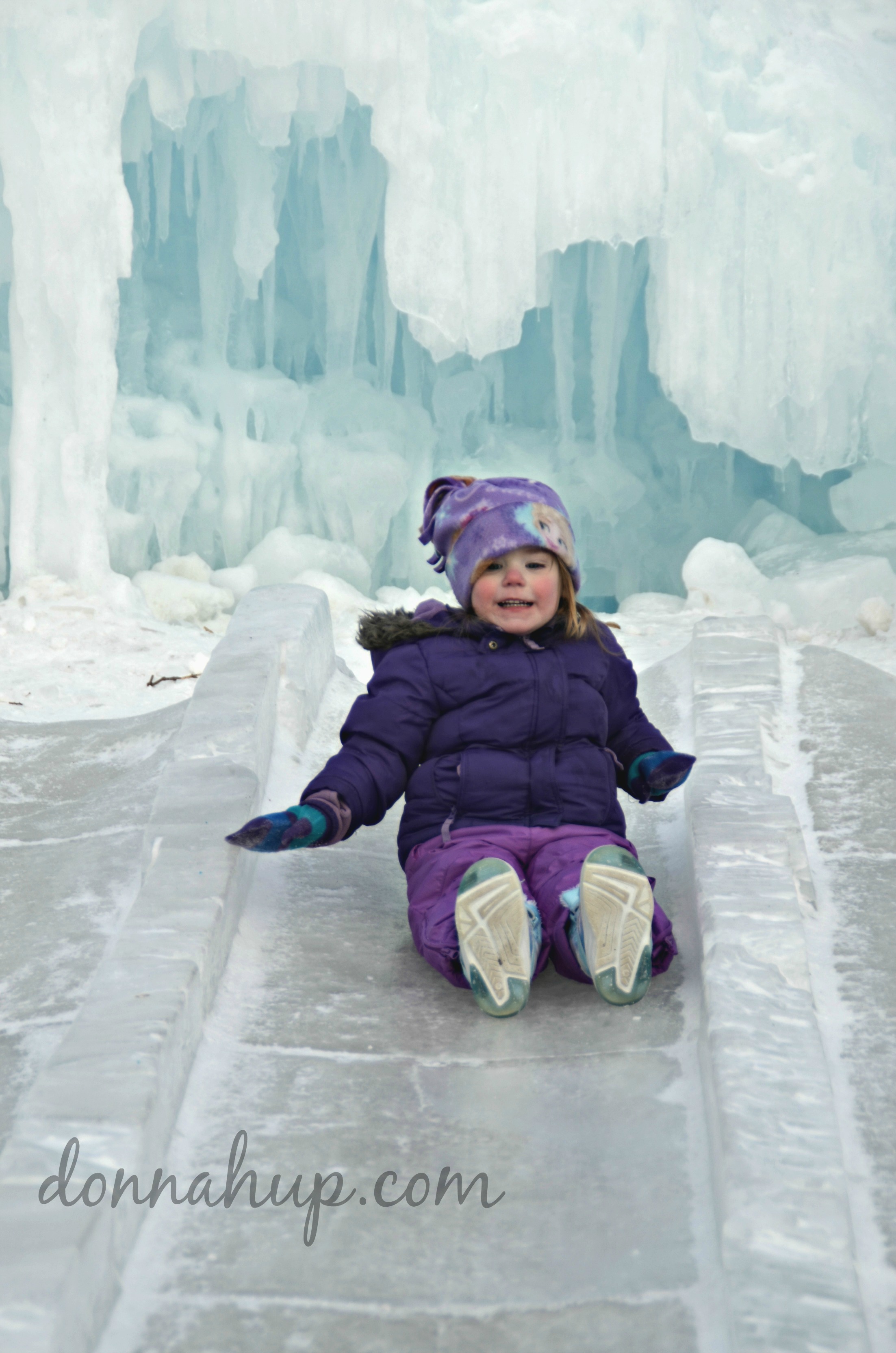 Spending the day at the Ice Castles