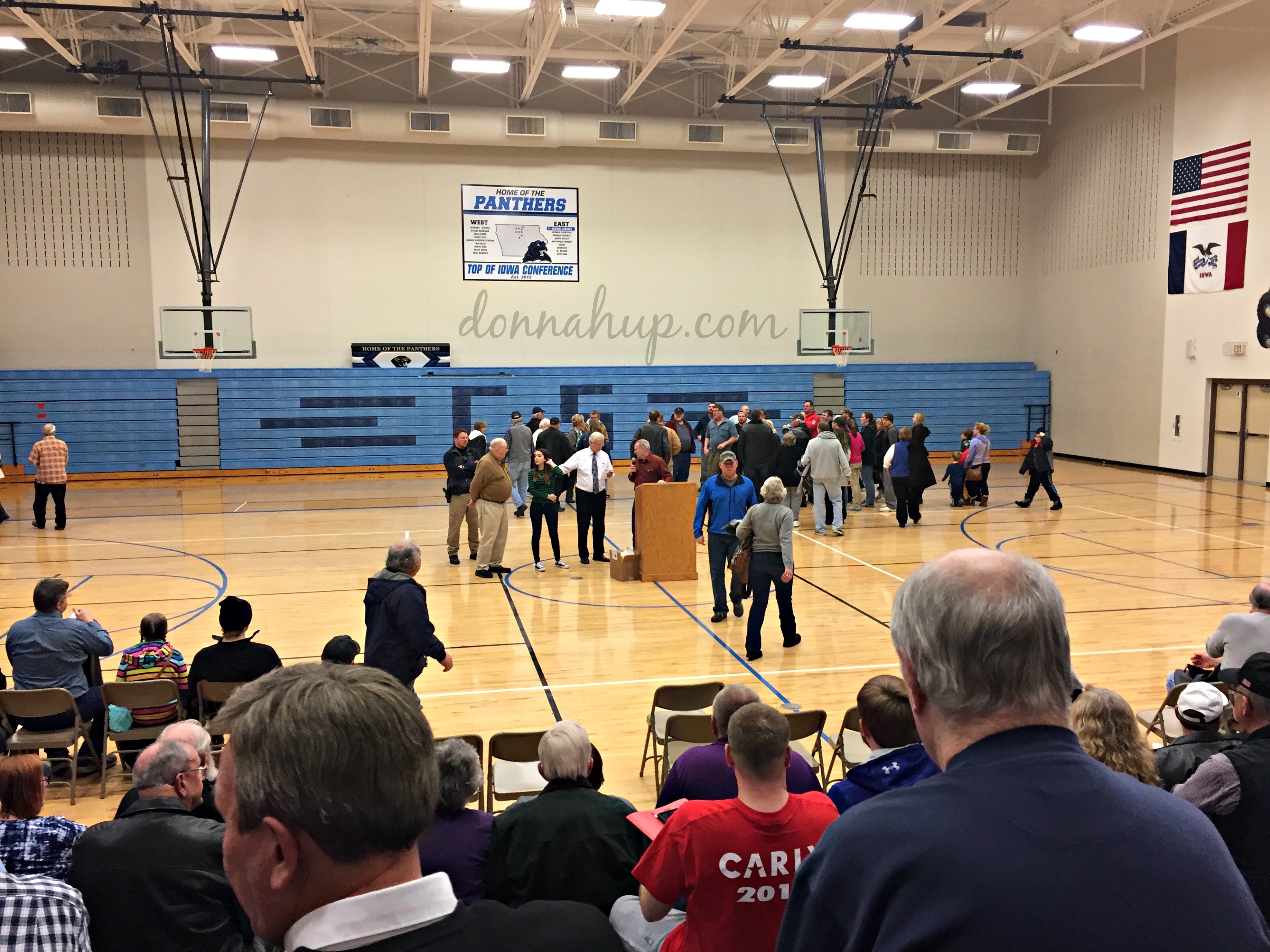 getting ready to vote at my first Iowa Caucus My First Iowa Caucus