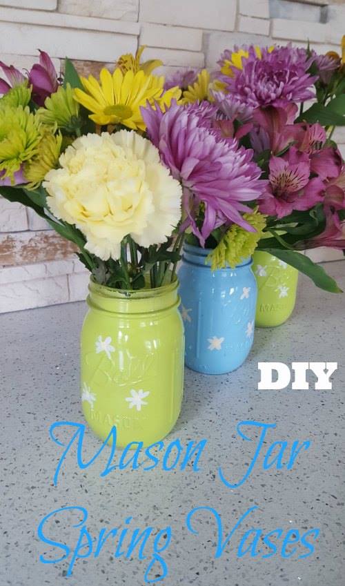 DIY Mason Jar Vases
