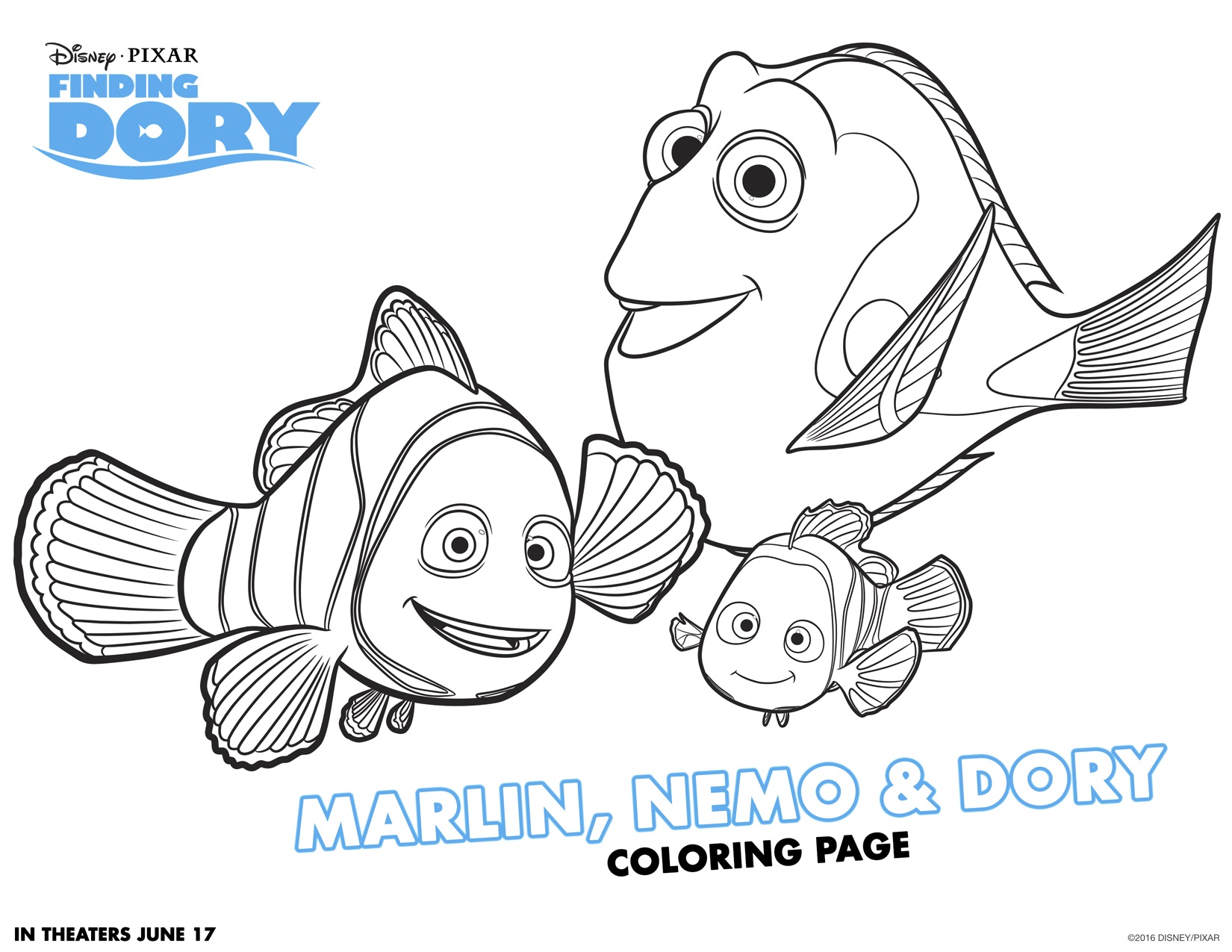 Finding Dory Activity Sheets