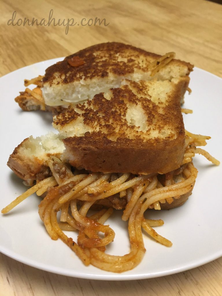 Spaghetti Grilled Cheese