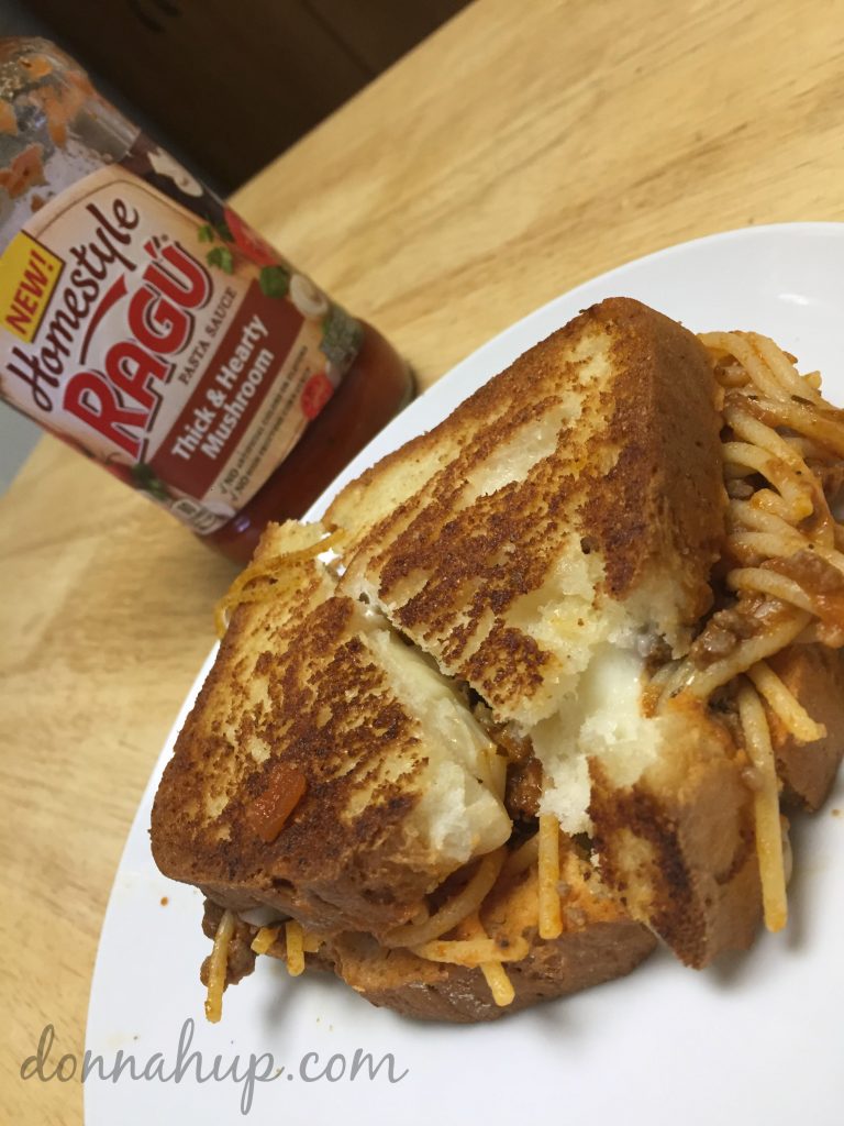 Spaghetti Grilled Cheese