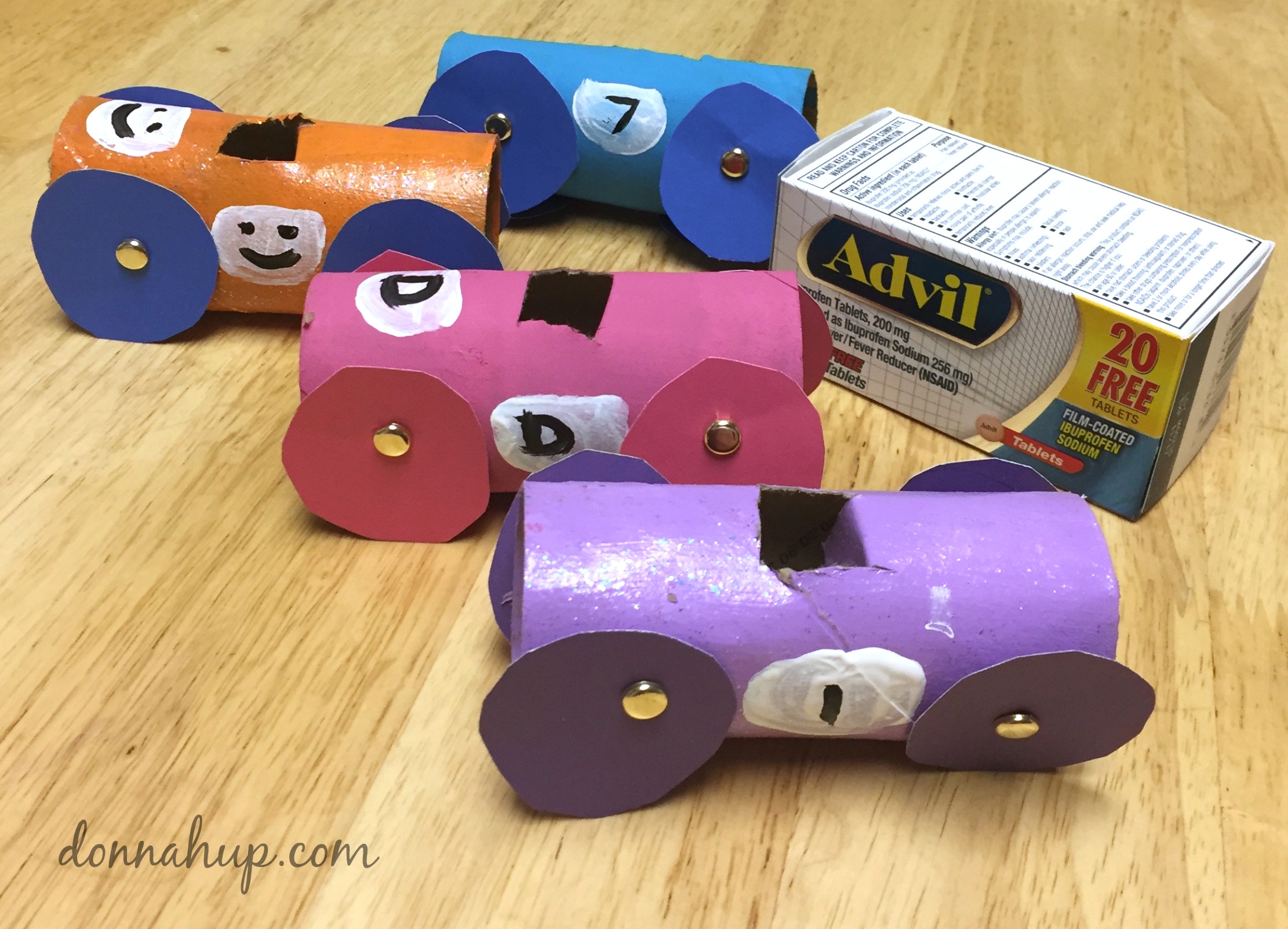 Toilet Paper Roll Crafts - DIY Race Cars #RaceDayRelief #CollectiveBias