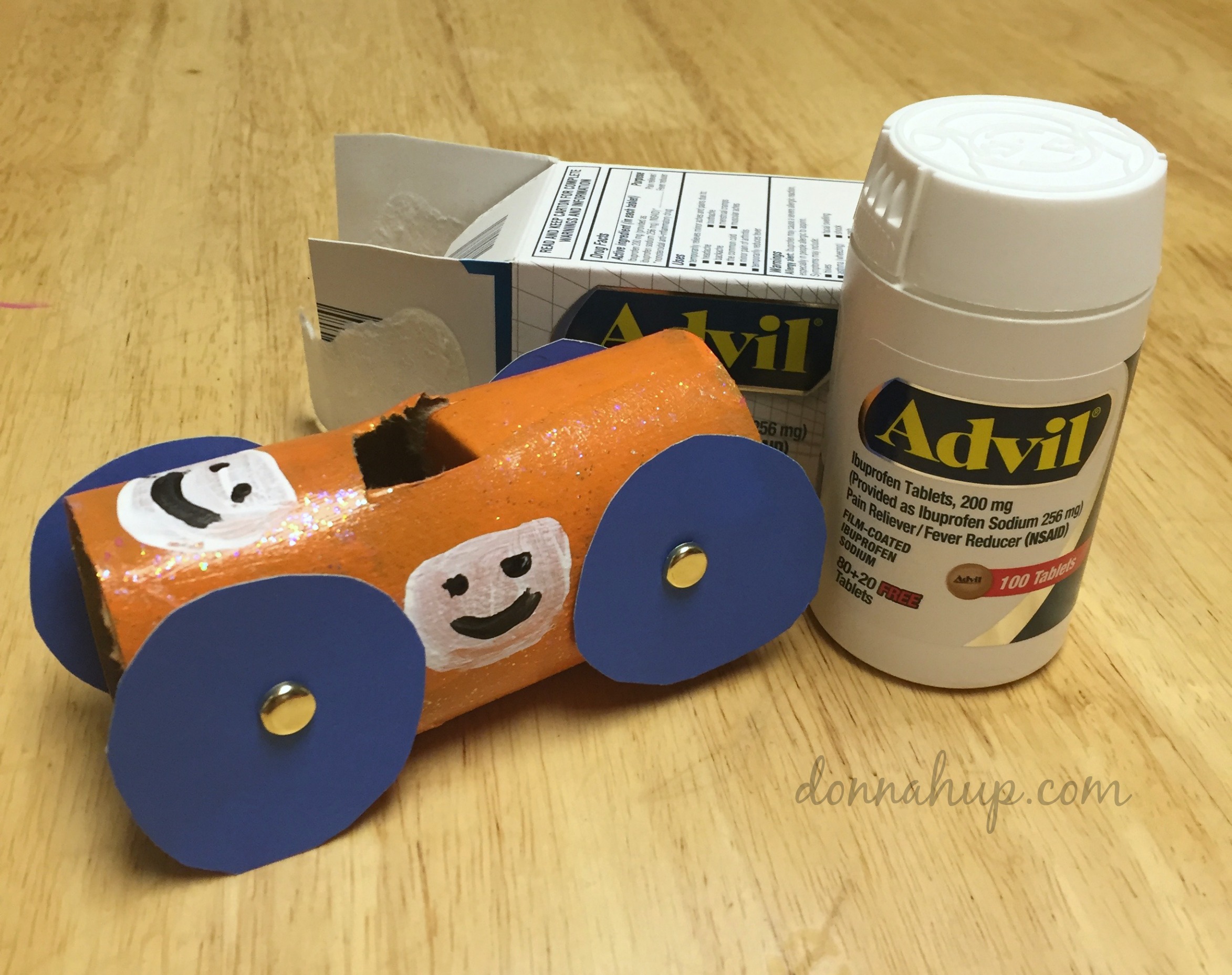 Toilet Roll Car Craft for Kids