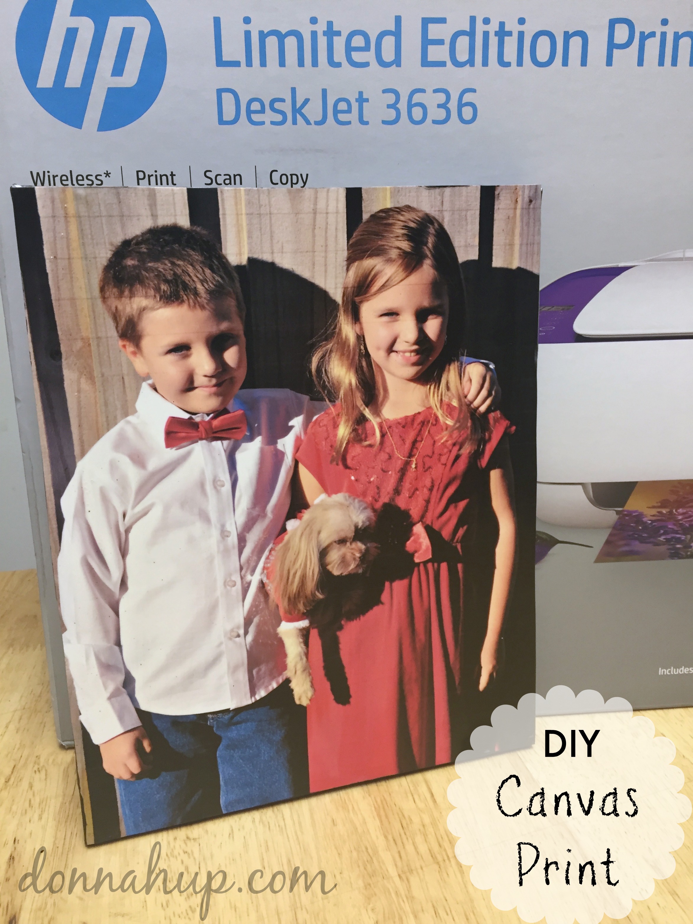 DIY Canvas Print - Make your own faux Canvas Print #CreateWithHP