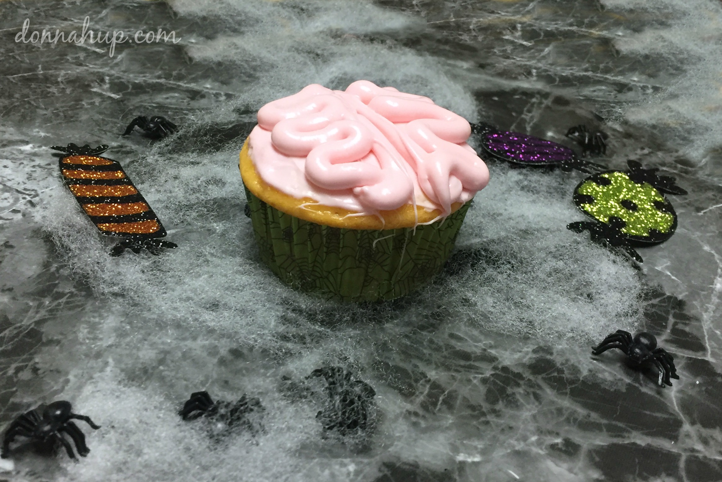 Spooky Brain Cupcakes