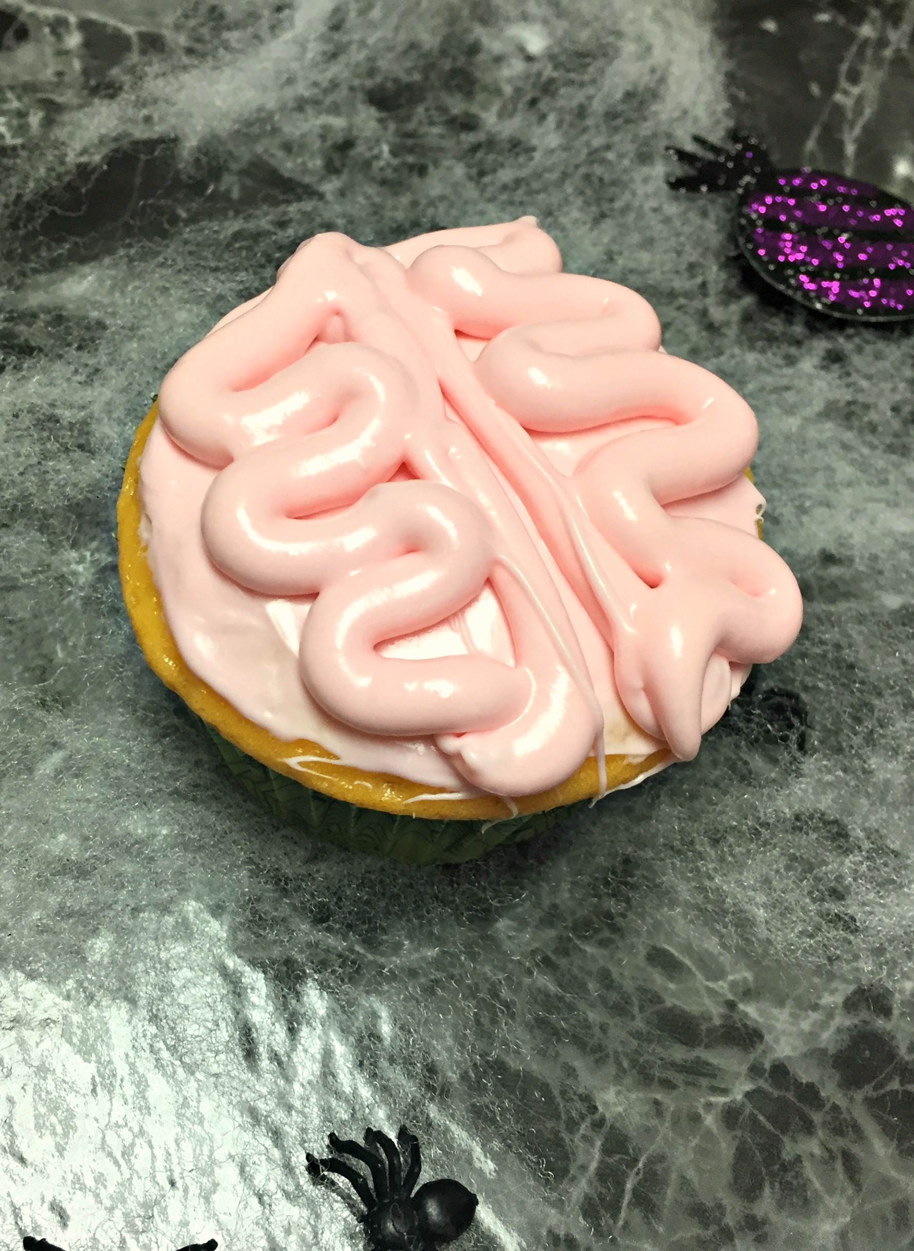 Spooky Brain Cupcakes