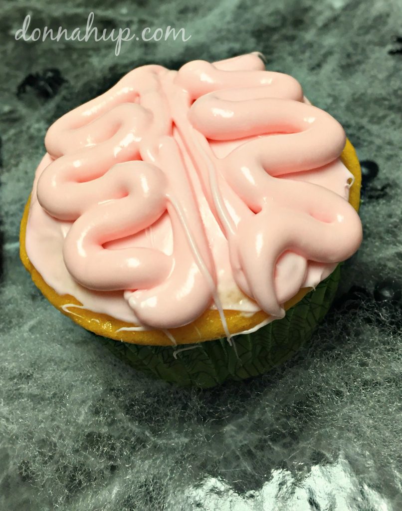 Spooky Brain Cupcakes