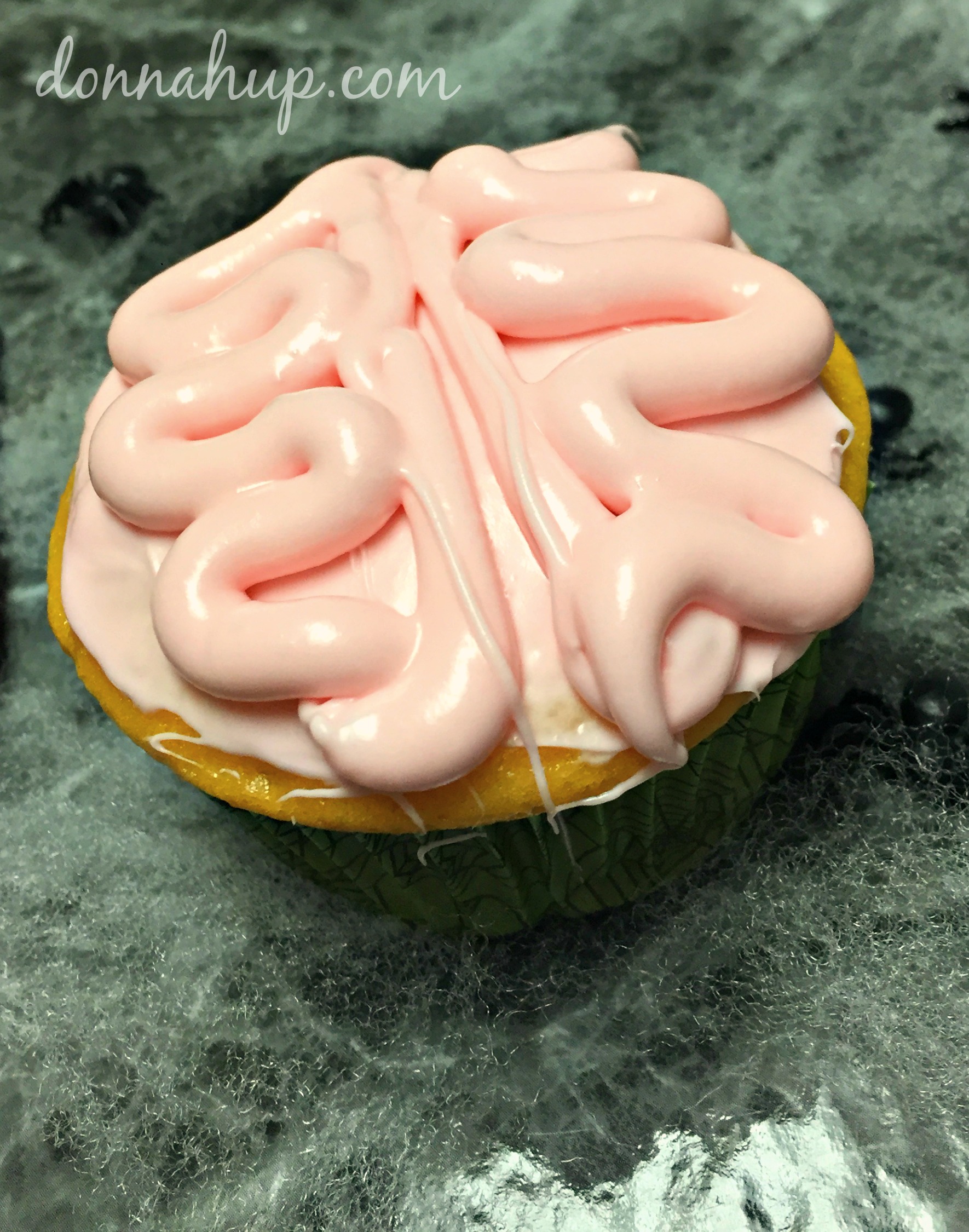 Spooky Brain Cupcakes