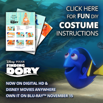 FINDING DORY New DIY Costume Instructions & Pumpkin Carving Video