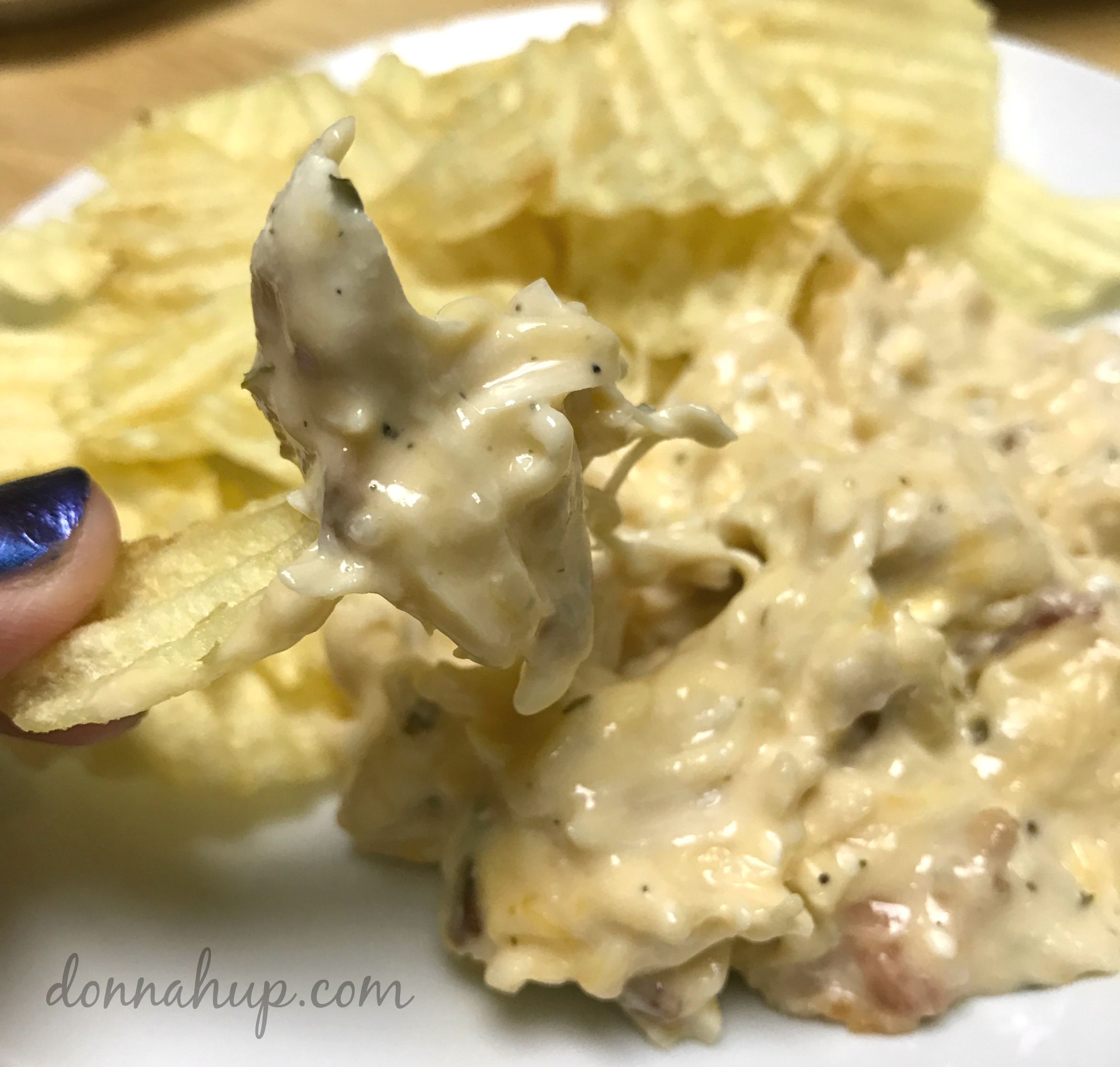 Instant Pot Bacon Ranch Chicken Dip