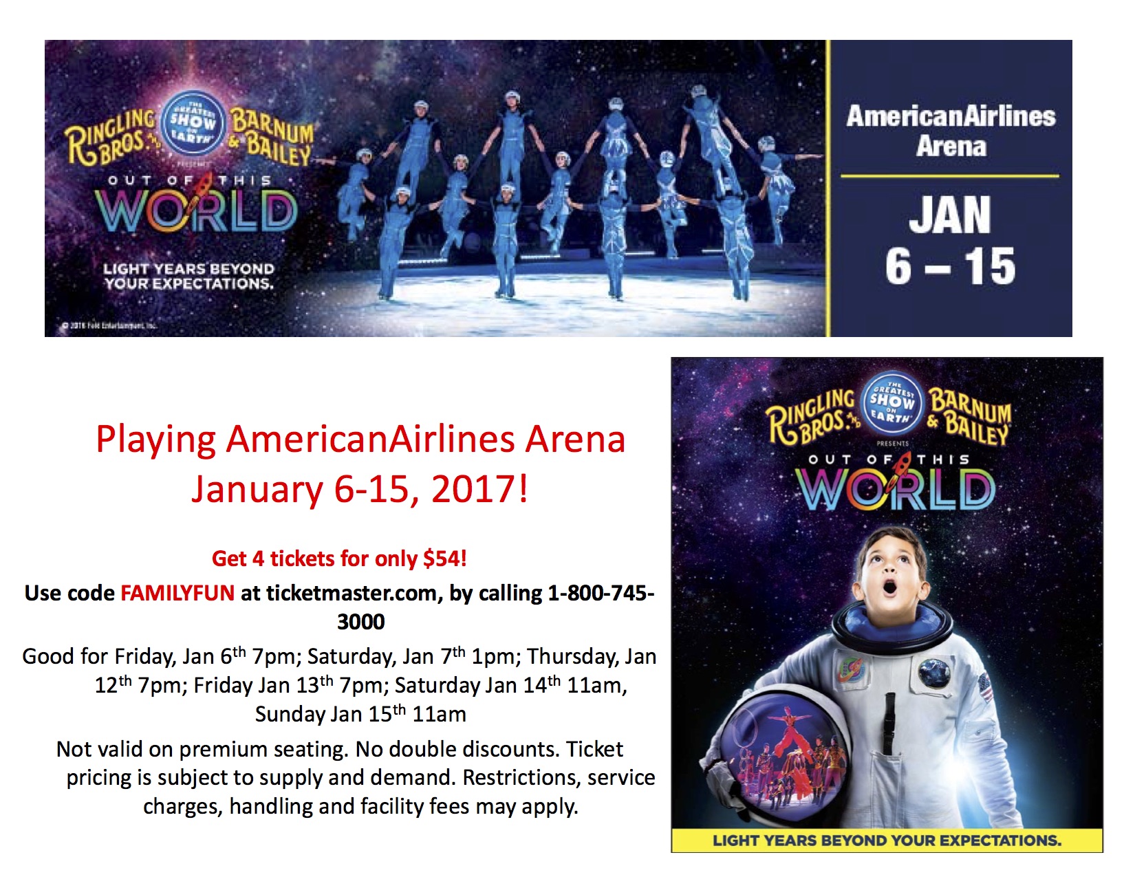 Ringling Bros. Barnum & Bailey is Out of this World