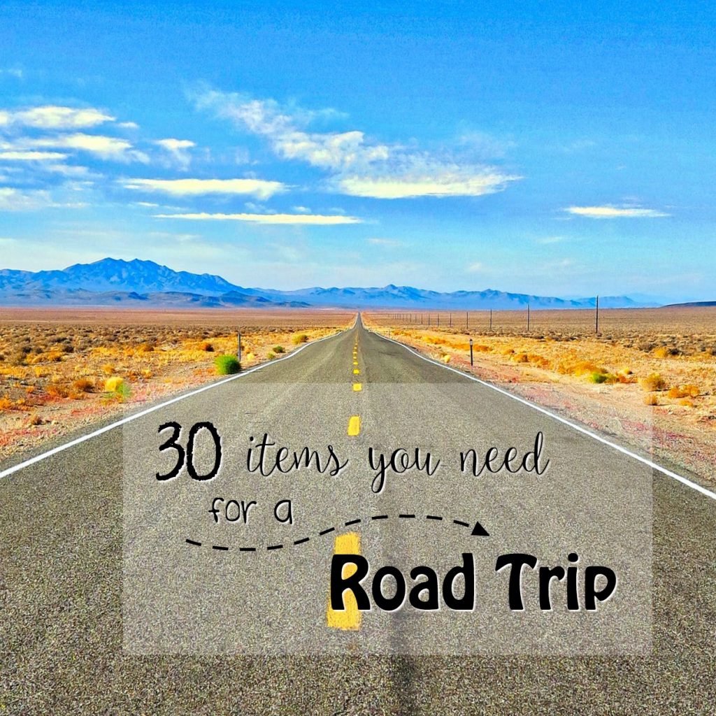 30 Items you Need on a Road Trip