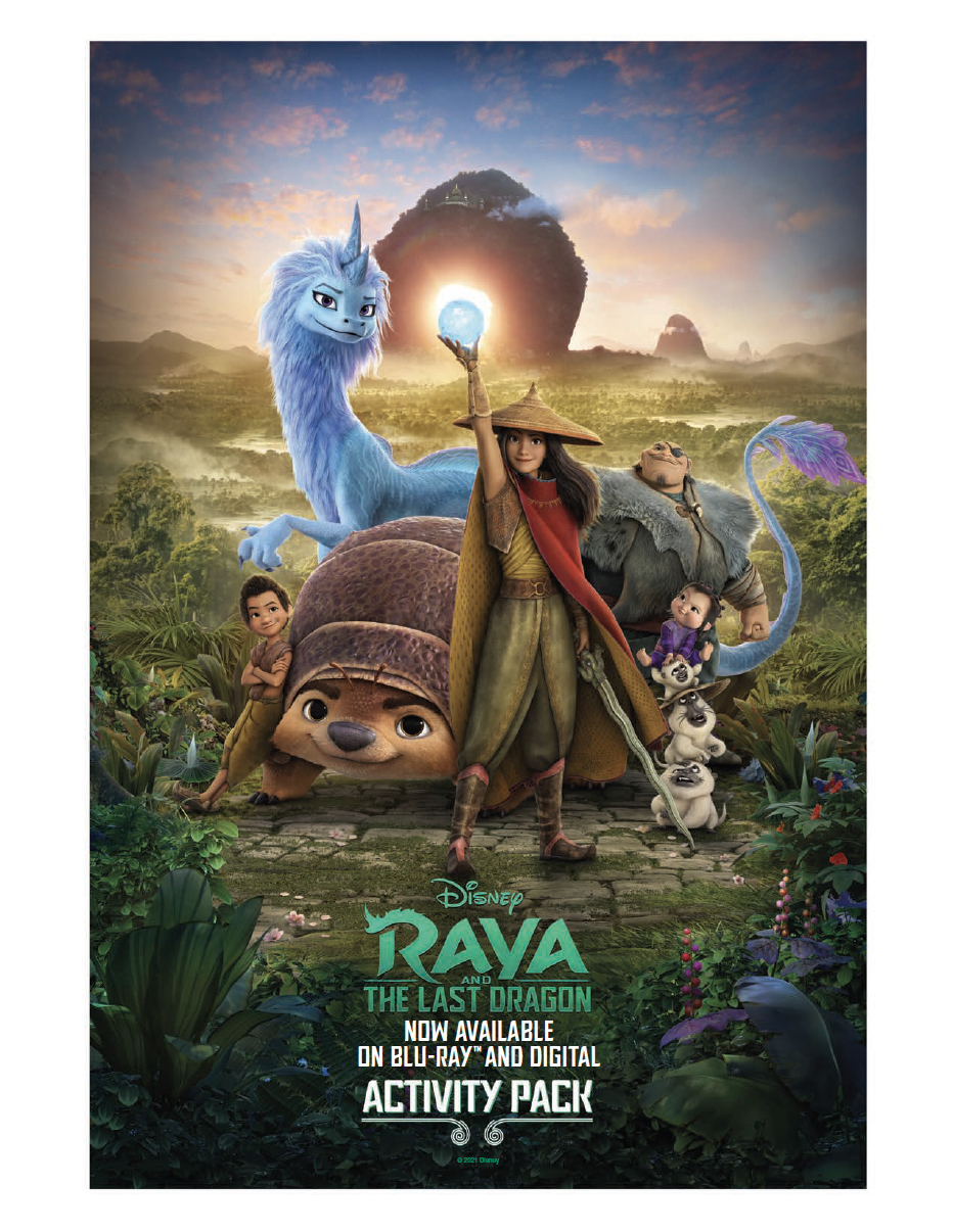 RAYA AND THE LAST DRAGON In-Home Activity Pages and Digital Code Giveaway